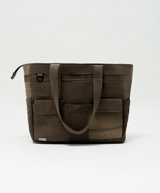 SUPERKICKS | REWORKED TOTE BAG { BROWN