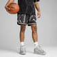 PUMA | HOOPS x LAFRANCE WRITTEN IN CHROME SHORTS { PUMA BLACK/WHITE