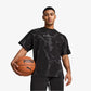 PUMA | HOOPS x LAFRANCE WRITTEN IN CHROME MARBLE TEE { BLACK FLAT MEDIUM GRAY