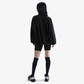 NIKE | PLEATED TRACK JACKET { BLACK/BLACK