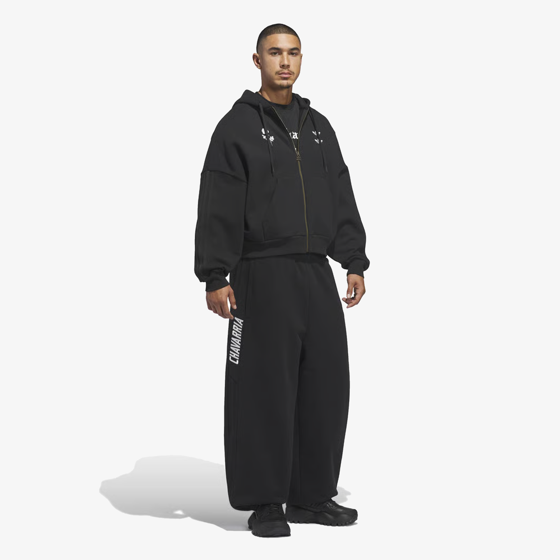 ADIDAS ORIGINALS | x CHAVARRIA HEAVYWEIGHT ZIP HOODIE { BLACK