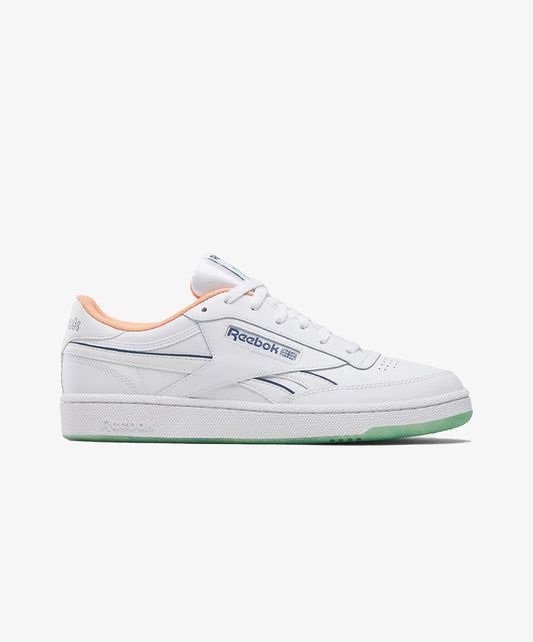 Reebok | CLUB C REVENGE { WHITE/BLUE/ORANGE