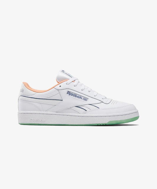 Reebok | CLUB C REVENGE { WHITE/BLUE/ORANGE