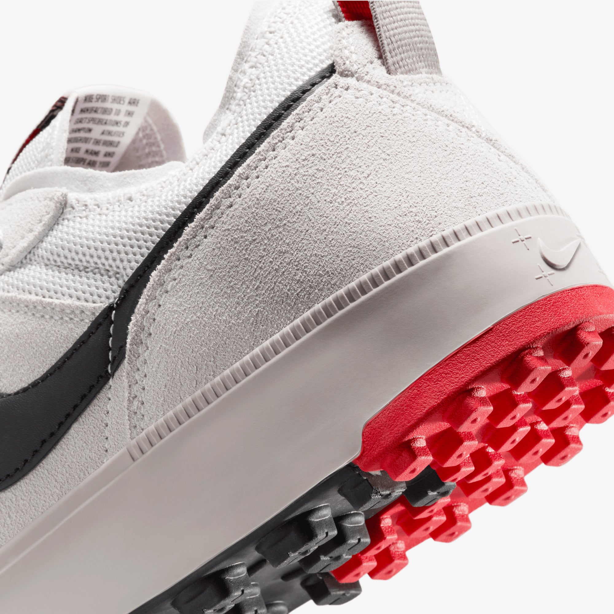 nike waffle racer red white
