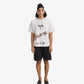 F A R A K | GREY BLOCK PRINTED T-SHIRT { GREY/GREY