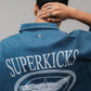 SUPERKICKS | PINSTRIPE SHIRT { BLUE/WHITE
