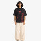 F A R A K | BY MY SIDE BLOCK PRINT T-SHIRT { BLACK/BLACK