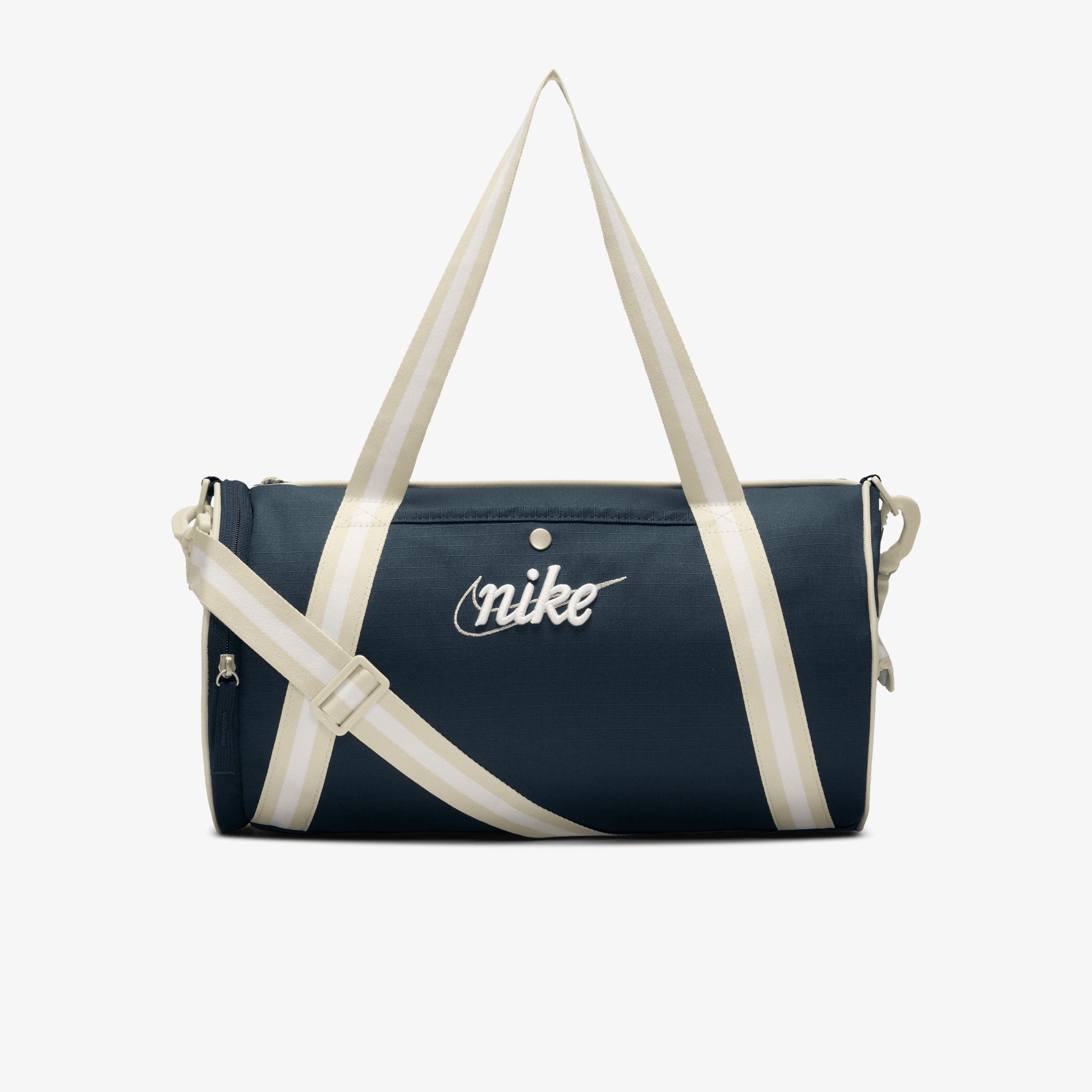 NIKE HERITAGE RETRO DUFFEL BAG (13L) ARMORY NAVY/SEA GLASS/SEA GLASS