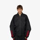 ADIDAS ORIGINALS | x WILLY CHAVARRIA SATIN BOMBER { BLACK