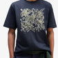 ALMOST GODS | KANTHA FIELD RELAXED TEE { BLUE
