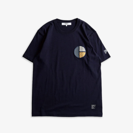 CIRCLE PATCH TEE 'BLUE'