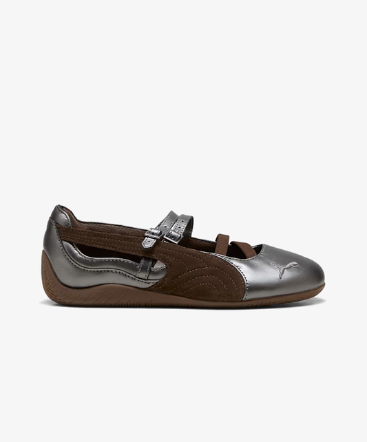 PUMA | SPEEDCAT BALLET LUX METALLIC LEATHER { CHOCOLATE-GUM