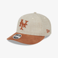 New Era | NEW YORK METS MLB TWO TONE BROWN RETRO CROWN 9FIFTY STRAPBACK CAP  { BROWN