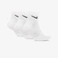 NIKE | EVERYDAY TRAINING ANKLE SOCKS { WHITE/BLACK