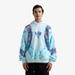 F A R A K | REMINISCENCE HANDMADE HOODIE { BLUE