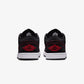 JORDAN | AIR JORDAN 1 LOW { BLACK/UNIVERSITY RED-WHITE