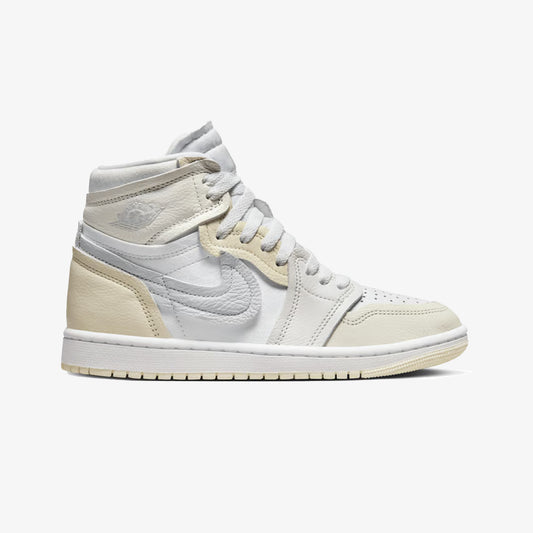 WMN'S AIR JORDAN 1 HIGH METHOD OF MAKE 'WHITE/PURE PLATINUM-SAIL-COCONUT MILK'