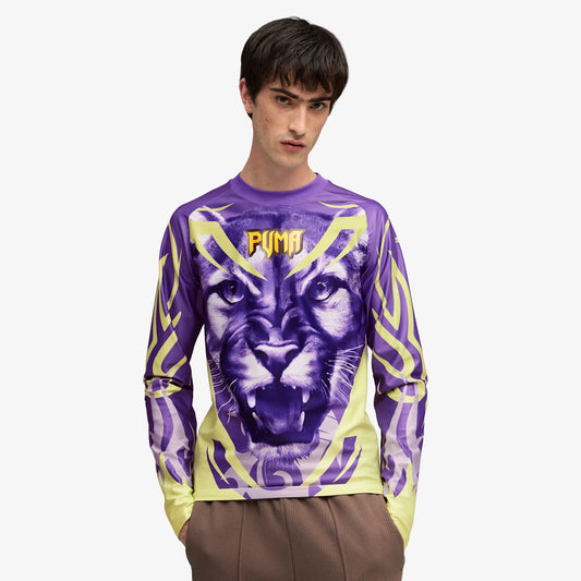 PUMA | SPECIAL ITEMS JERSEY LONG SLEEVE JERSEY { DARK AMETHYST-AOP