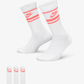 NIKE | SPORTSWEAR DRI-FIT EVERYDAY ESSENTIAL { WHITE/HOT PUNCH/HOT PUNCH