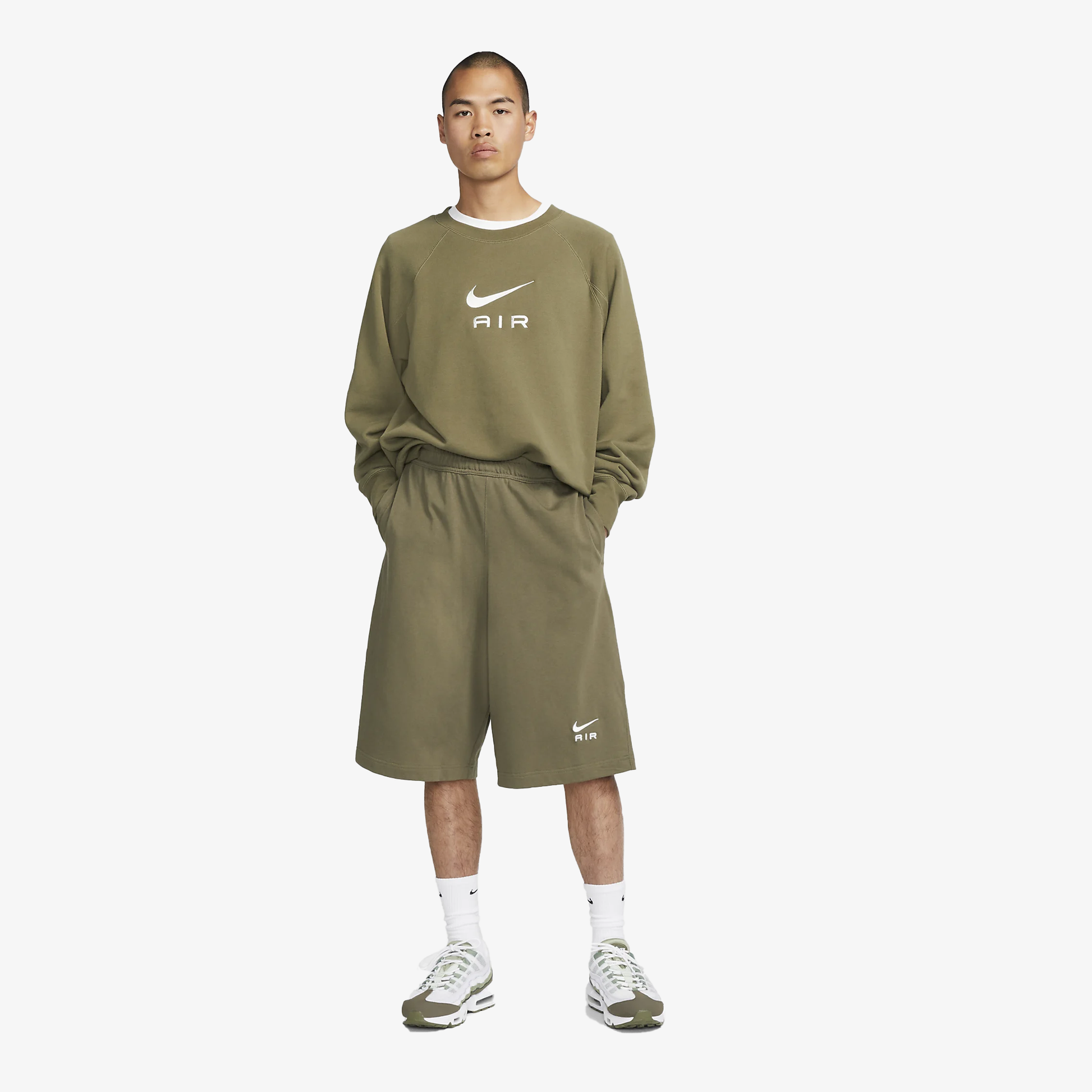 Nike cotton fleece shorts discount