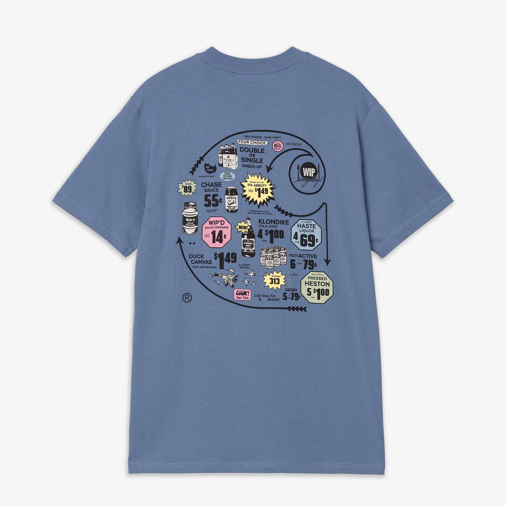 Carhartt | S/S CATALOGUE C LOGO T-SHIRT { BLUE/BLACK