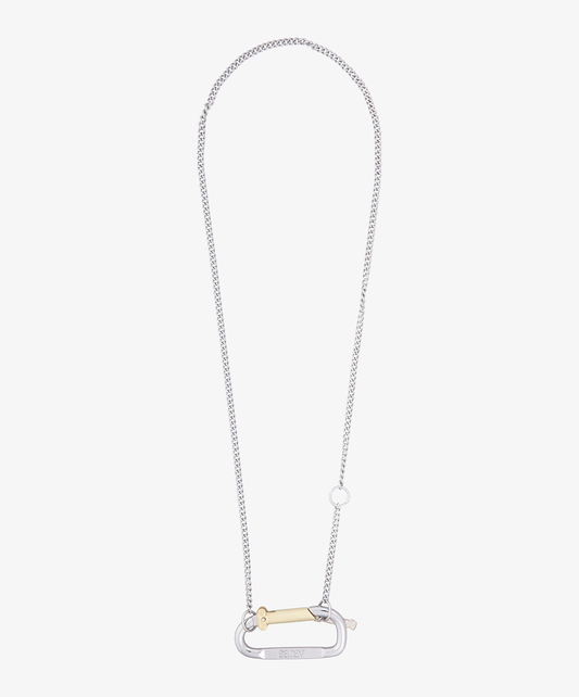 Aries | MINI CARABINER CHAIN NECKLACE { SILVER