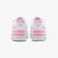 NIKE | AIR FORCE 1 SHADOW { WHITE/WHITE-PINK RISE-METALLIC SILVER