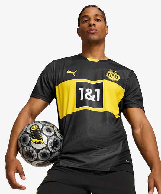 PUMA | BORUSSIA DORTMUND 24/25 AWAY FOOTBALL JERSEY { BLACK