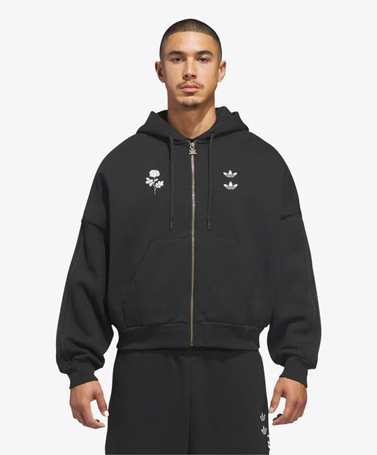 ADIDAS ORIGINALS | x CHAVARRIA HEAVYWEIGHT ZIP HOODIE { BLACK