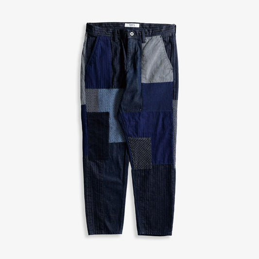 PATCHWORK PANTS RINSE 'INDIGO'