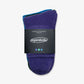 Superkicks | CREW SOCKS  { PURPLE/GREEN/BLUE