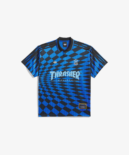 ADIDAS ORIGINALS | ARGENTINA x THRASHER JERSEY { BLACK/BLUE
