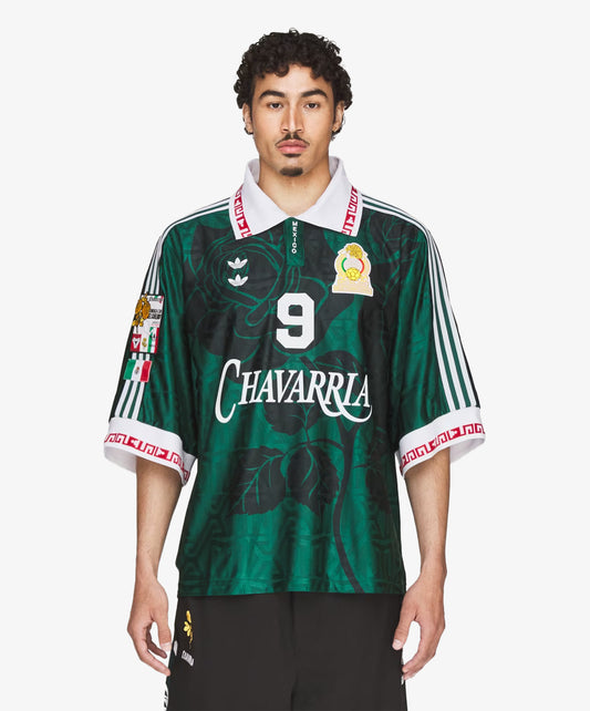ADIDAS ORIGINALS |  x CHAVARRIA SOCCER JERSEY { COLLEGIATE GREEN