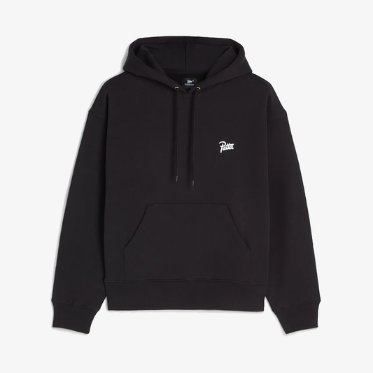 PATTA |  EMBROIDERED FIRE PANTHER HOODED SWEATER { BLACK