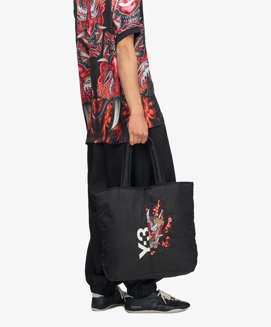 ADIDAS ORIGINALS | x Y-3 GRAPHIC TOTE BAG { BLACK