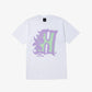 HUF | HEAT WAVE T-SHIRT  { WHITE
