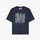 ALMOST GODS | KANTHA FIELD RELAXED TEE { BLUE