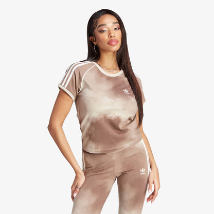 Adidas Originals | COLOUR FADE 3-STRIPES TEE  { WONDER BEIGE/MULTICOLOR