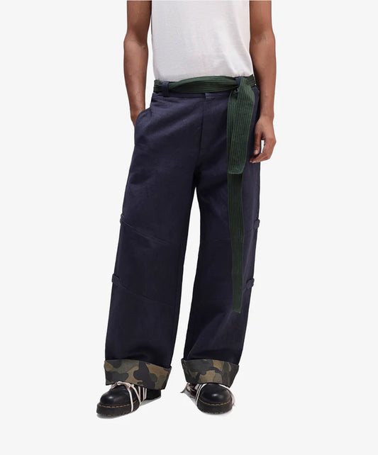 ALMOST GODS | PANELLED PANTS { NAVY