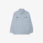 SUPERKICKS | PINSTRIPE SHIRT { BLUE