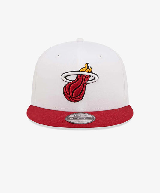 New Era | MIAMI HEAT  { WHITE