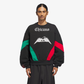 ADIDAS ORIGINALS | x WILLY CHAVARRIA FLEECE CREWNECK { BLACK/RED/GREEN