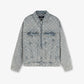 Represent | R4 MONOGRAM DENIM JACKET  { STONE WASH