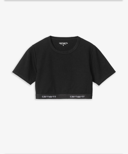 CARHARTT  | SCRIPT CROP TOP { BLACK
