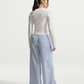 NIKE | LOOSE MID-RISE WOVEN STRIPED PANTS { MYSTIC NAVY/HYDROGEN BLUE/SUMMIT WHITE