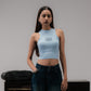 SUPERKICKS | CROP TOP { LIGHT BLUE