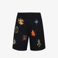 ALMOST GODS | ALCHEMICAL SYMBOL SHORTS { BLACK