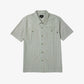 HUF | PARKER WORK SHIRT  { WHITE/GREEN
