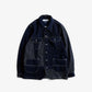 FDMTL | PATCHWORK 3RD JACKET RINSE  { INDIGO