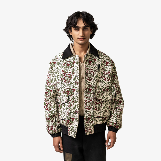 F A R A K | RAAG HANDMADE JACKET { WHITE